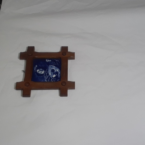 Frans Hals Art Repro Dutch Dleft Blue Tile Decor From Holland Small - Picture 10 of 11